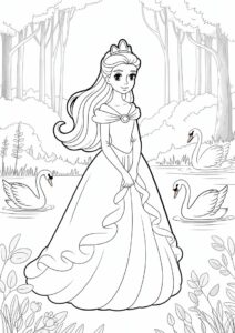 Swan Princess Coloring Page Of Odette 2