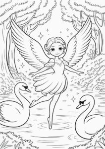 Swan Princess Coloring Page Of Odette 3