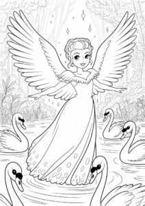 Swan Princess Coloring Page Of Odette 4