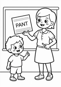 Teacher Caorin Pages OF Showing A Pant To A Student 4