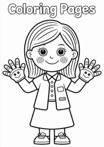 Teacher Clorng Pages OF With Finger Puppets 2