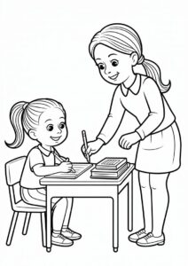 Teacher Helping A Student With Her Assignment v2 1