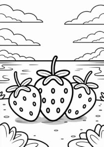 Three Strawberries On The Beach 4