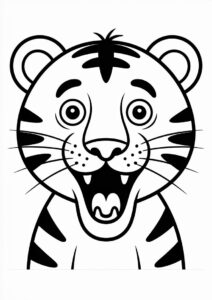Tiger Yawning With Big Fangs 1