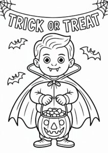 Trick or Treat with cute vampire boy 1