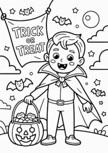 Trick or Treat with cute vampire boy 4