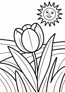 Tulip Flower Growing In The Sun 3