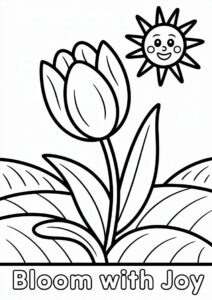 Tulip Flower Growing In The Sun 4