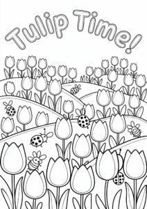 Tulips Growing In The Wild 2