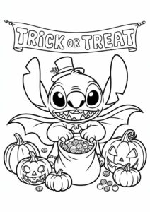 Vampire Stitch with Jack O Lantern 1