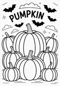 Various Pumpkin Coloring Page To Color 1