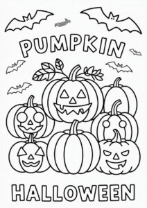 Various Pumpkin Coloring Page To Color 4