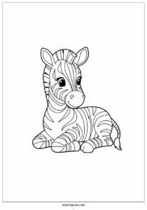 cute baby zebra resting 4