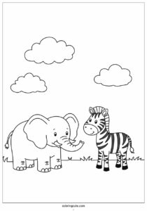 elephant vs zebra size to color 1