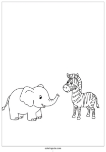 elephant vs zebra size to color 2