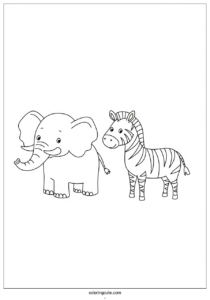 elephant vs zebra size to color 3