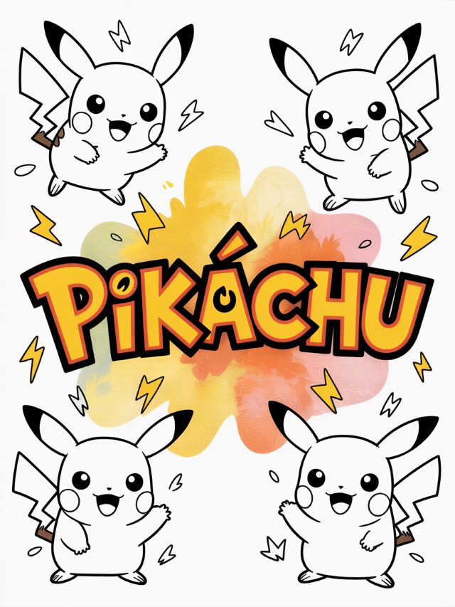 Pikachu Coloring Pages