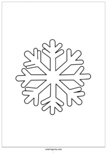 intricate snowflake coloring page 1