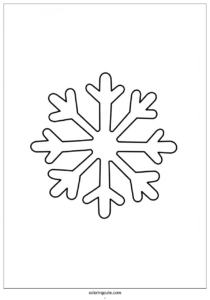 intricate snowflake coloring page 2
