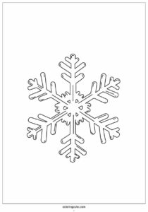 intricate snowflake coloring page 3