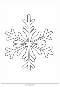 pointed snowflake coloring 1