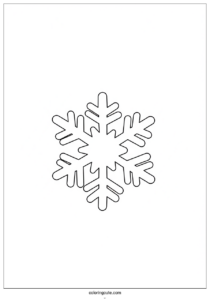 pointed snowflake coloring 2