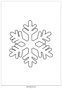 pointed snowflake coloring 3