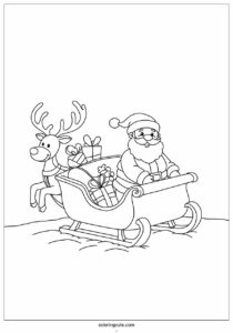 santa claus riding sleigh in winter 4