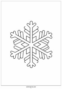 snowflake outline coloring in for kids 3
