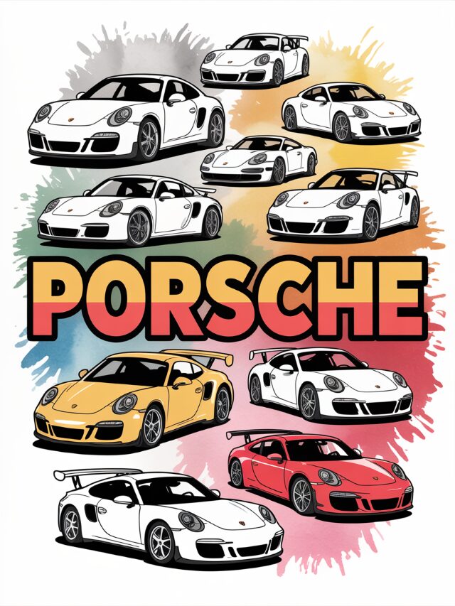 Porsche Coloring Pages