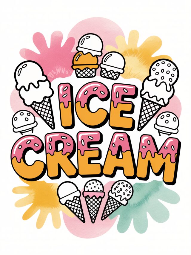 Ice Cream Coloring Pages