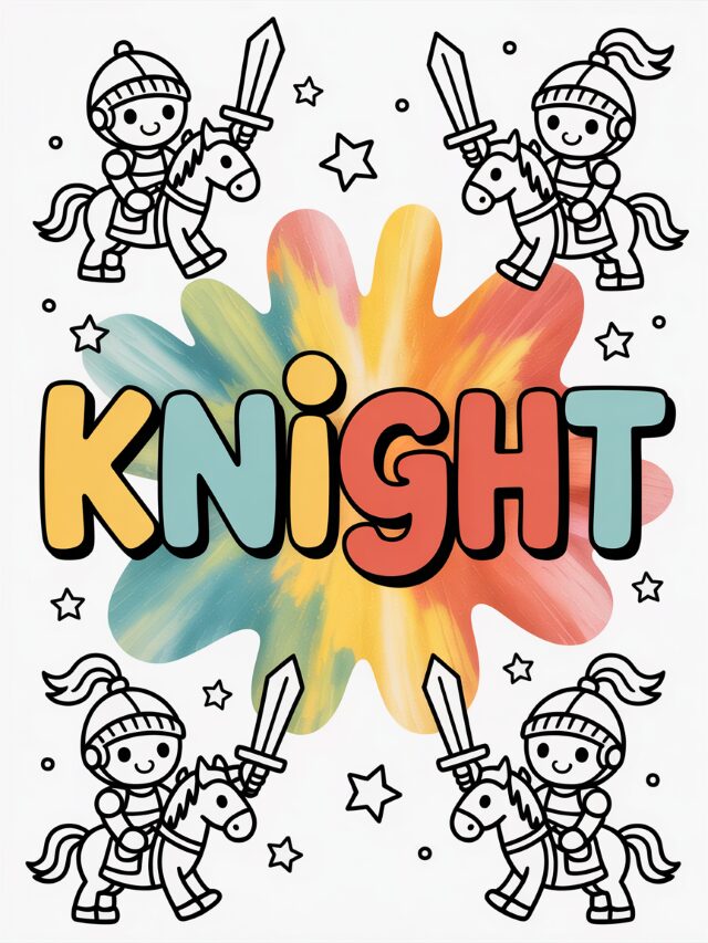 Knight Coloring Pages