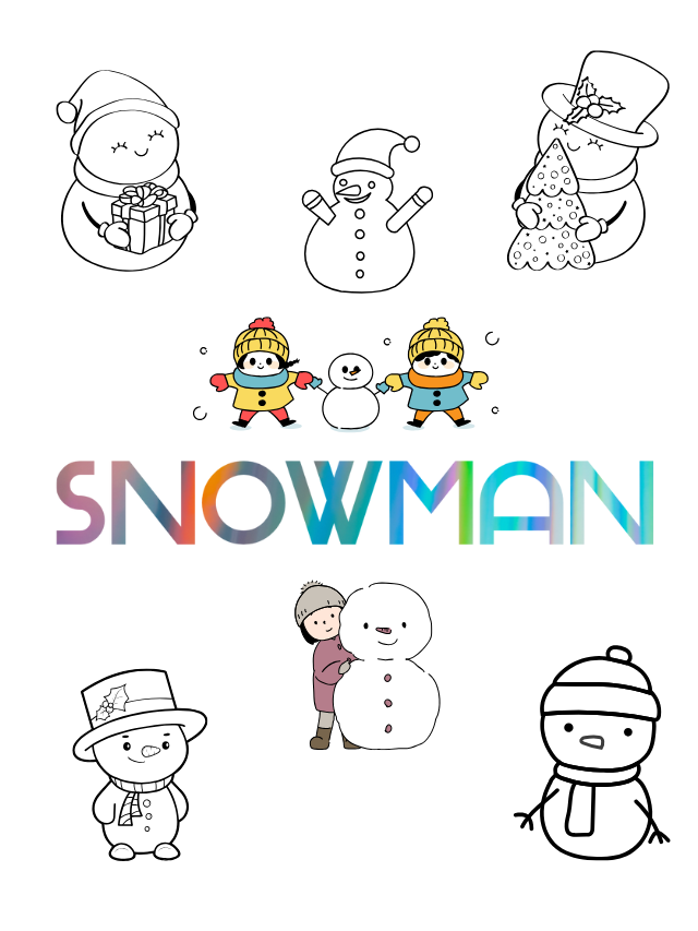 Snowman Coloring Pages