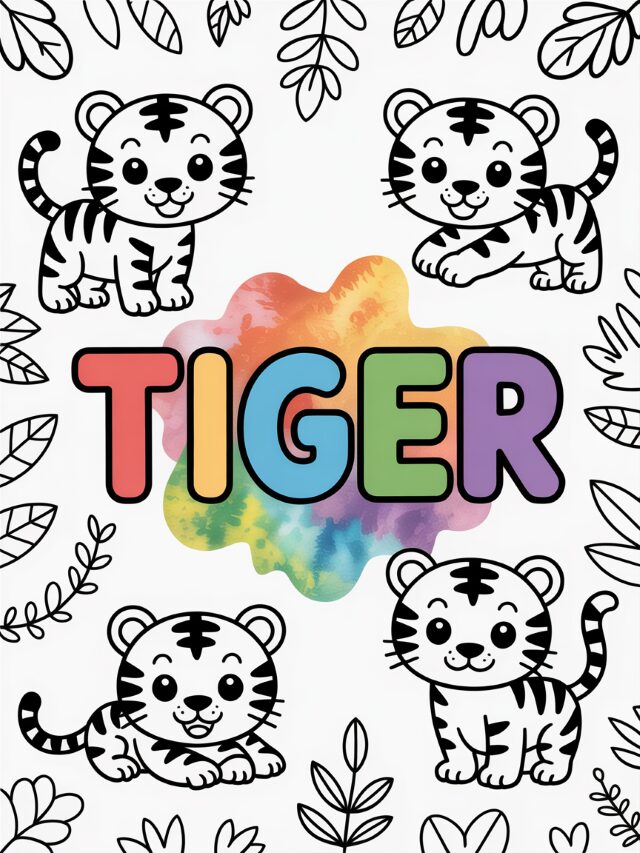 Tiger Coloring Pages