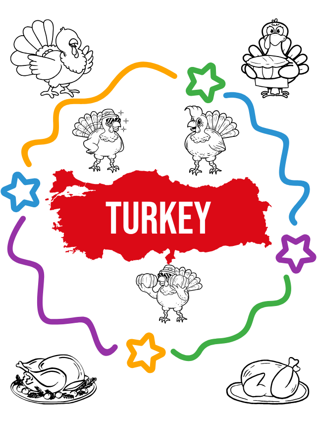 Turkey Coloring Pages