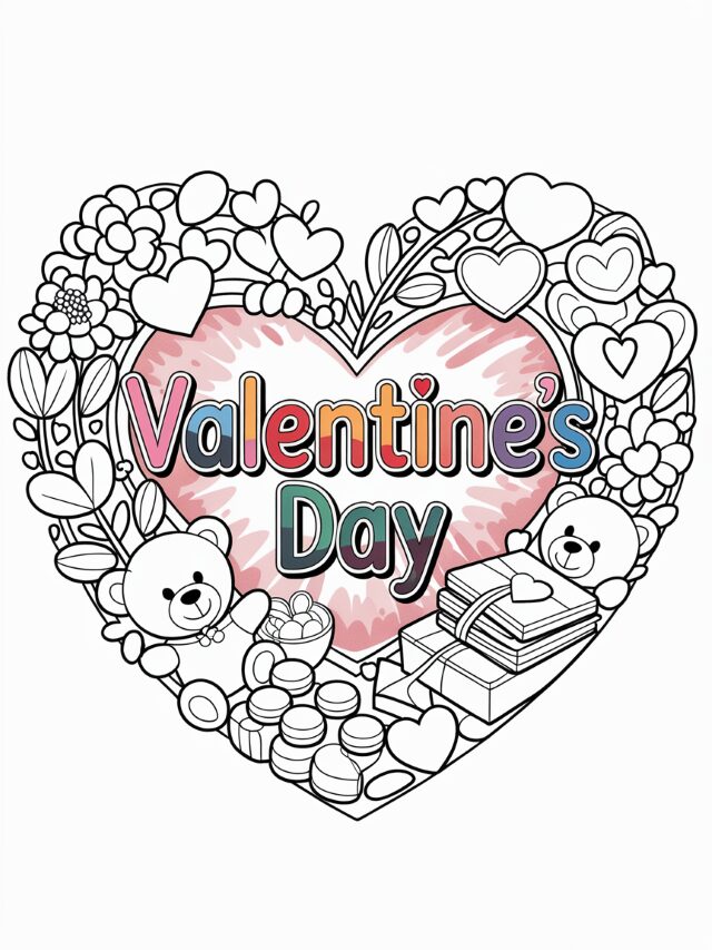 Valentine’s Day Coloring Pages