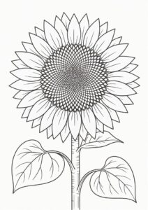 Sunflower Coloring Pages