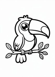 Toucan Coloring Pages