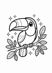 Cute Baby Toucan Coloring Page 11