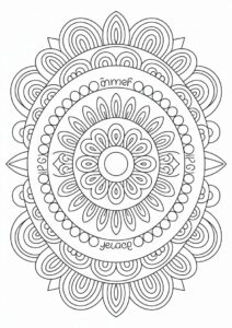 Mandala Coloring Sheet For Adults 1