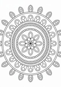 Mandala Coloring Sheet For Adults 3