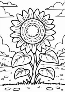 Plants Vs Zombies Sunflower Coloring Page 3