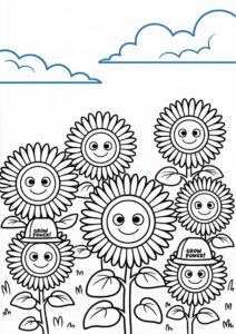 Plants Vs Zombies Sunflower Coloring Page 5