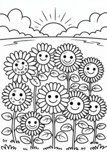 Plants Vs Zombies Sunflower Coloring Page 8