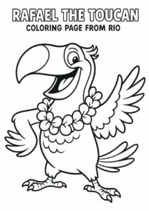 Rafael The Toucan Coloring Page From Rio 4