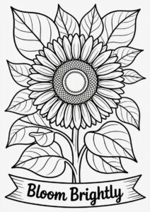 Sunflower Surrounded By Leaves 1
