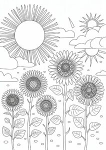 Sunflowers During A Cloudy Day 1