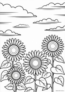Sunflowers During A Cloudy Day 2
