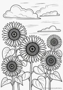Sunflowers During A Cloudy Day 7