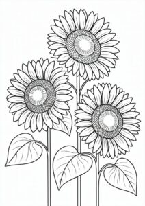 Three Big Beautiful Sunflowers 2